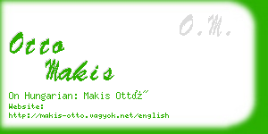 otto makis business card